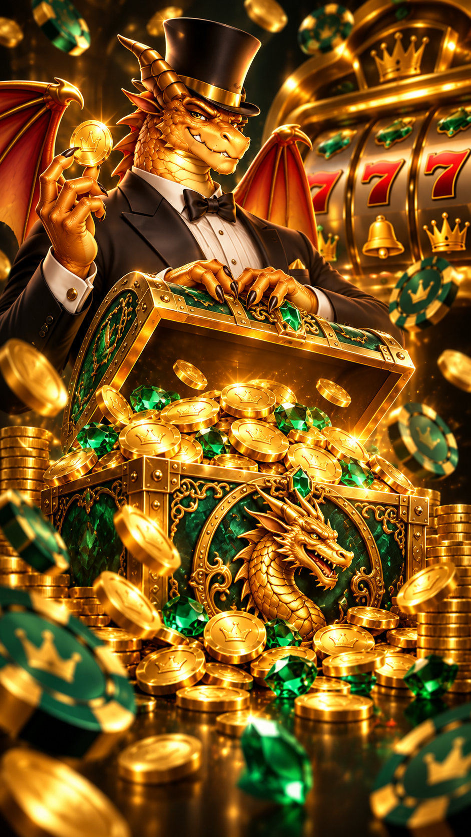Вертикальный баннер Dragon Money